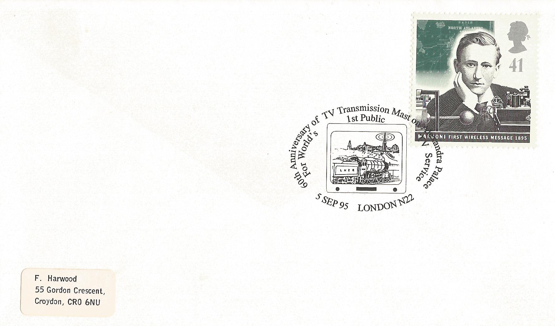60th Anniversary of TV Transmission Mast on Alexandra Palace For World's 1st Public TV Service London N22_9741