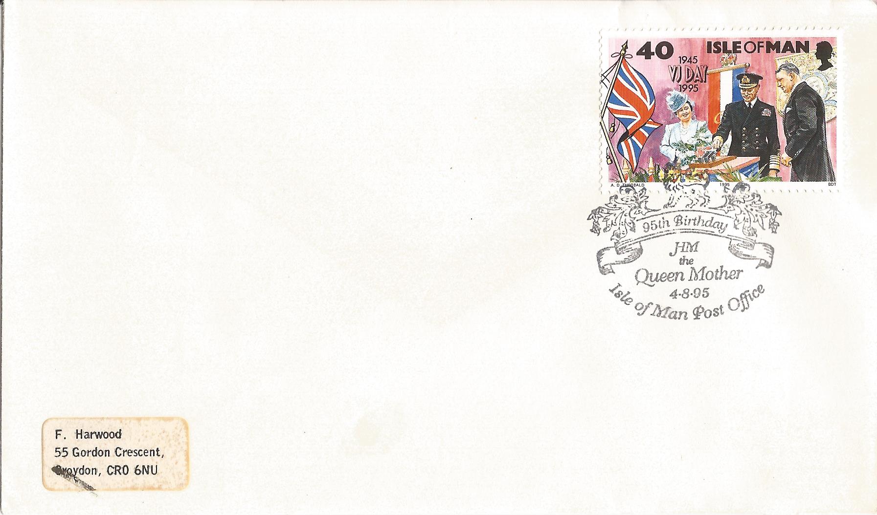 95th Birthday HM the Queen Mother Isle of Man Post Office_M300