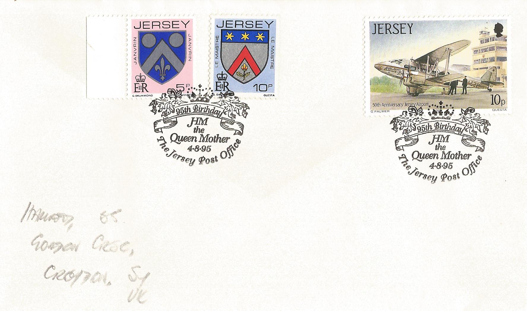 95th Birthday HM the Queen Mother The Jersey Post Office_J227