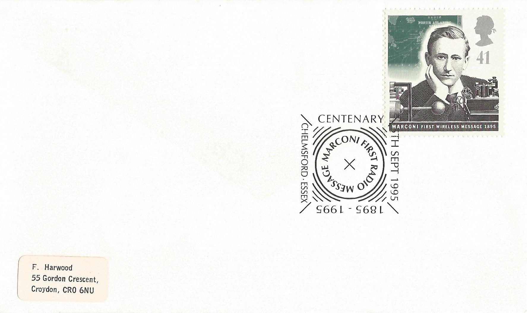 Centenary 1895 - 1995 Marconi First Radio Message Chelmsford Essex_9745