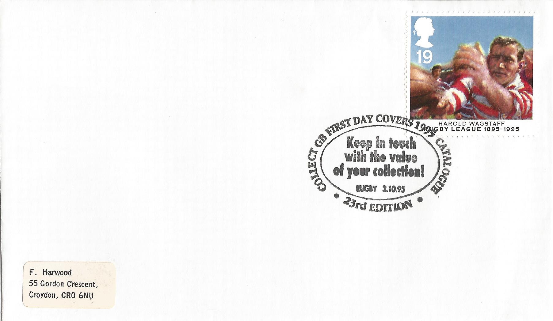 Collect GB First Day Covers 1995 Catalogue 23rd Edition Keep in touch with the value of your collection! Rugby_9788