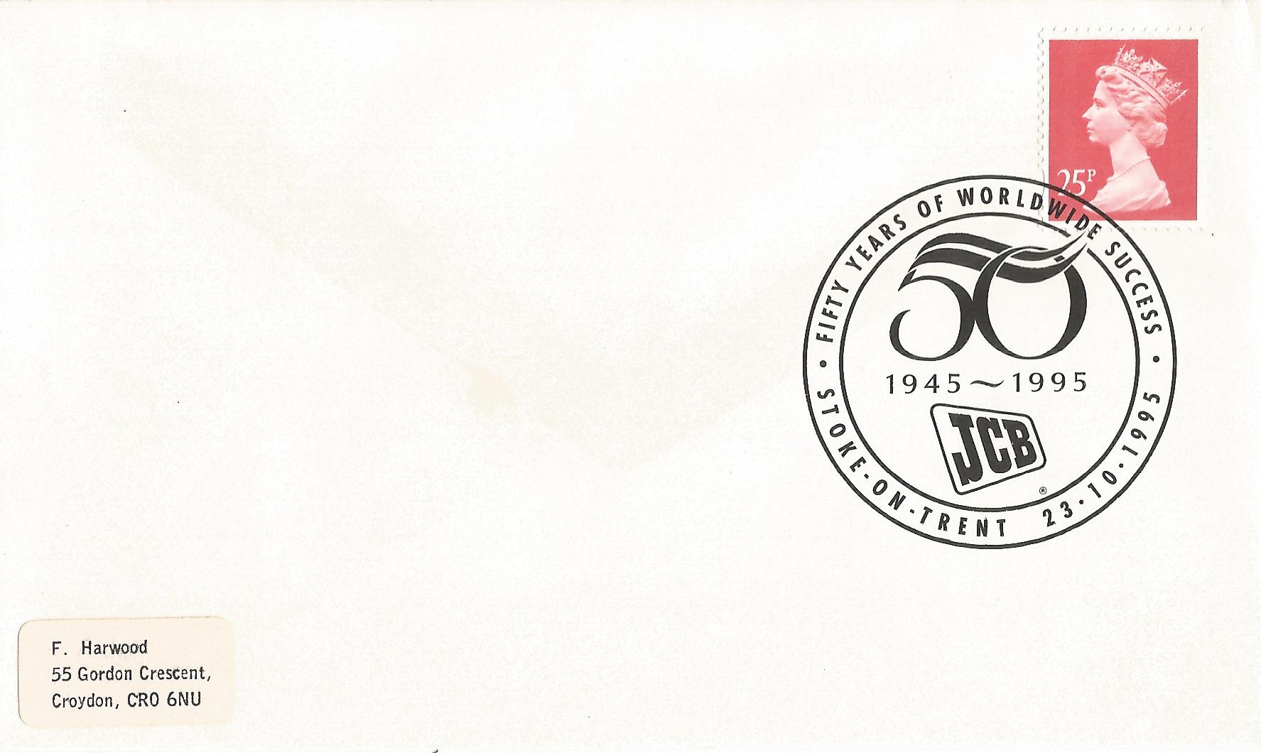 Fifty Years of Worldwide Success 50 1945 1995 JCB Stoke on Trent_9805