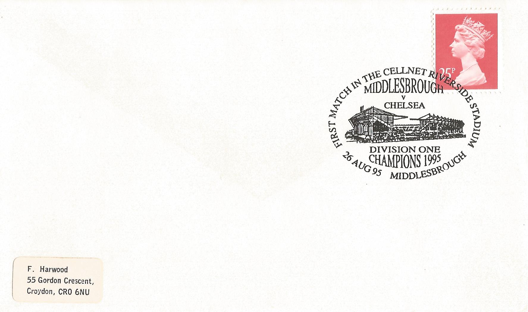 First Match in the Cellnet Riverside Stadium Middlesborough v Chelsea Division One Champions 1995 Middlesborough_9730