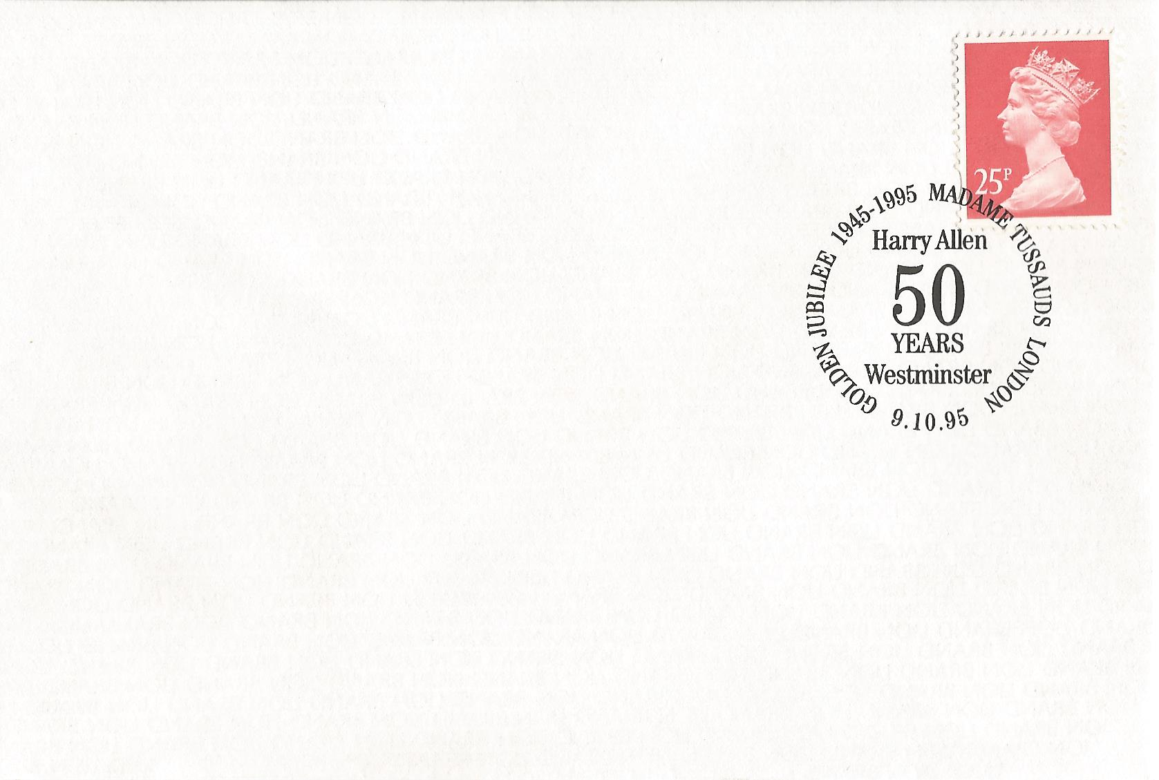 Golden Jubilee 1945 -1995 Harry Allen 50 Years Westminster Madame Tussauds London_9798