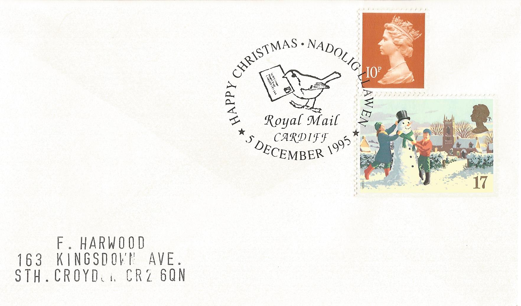 Happy Christmas Nadolig Llawen Royal Mail Cardiff_9849