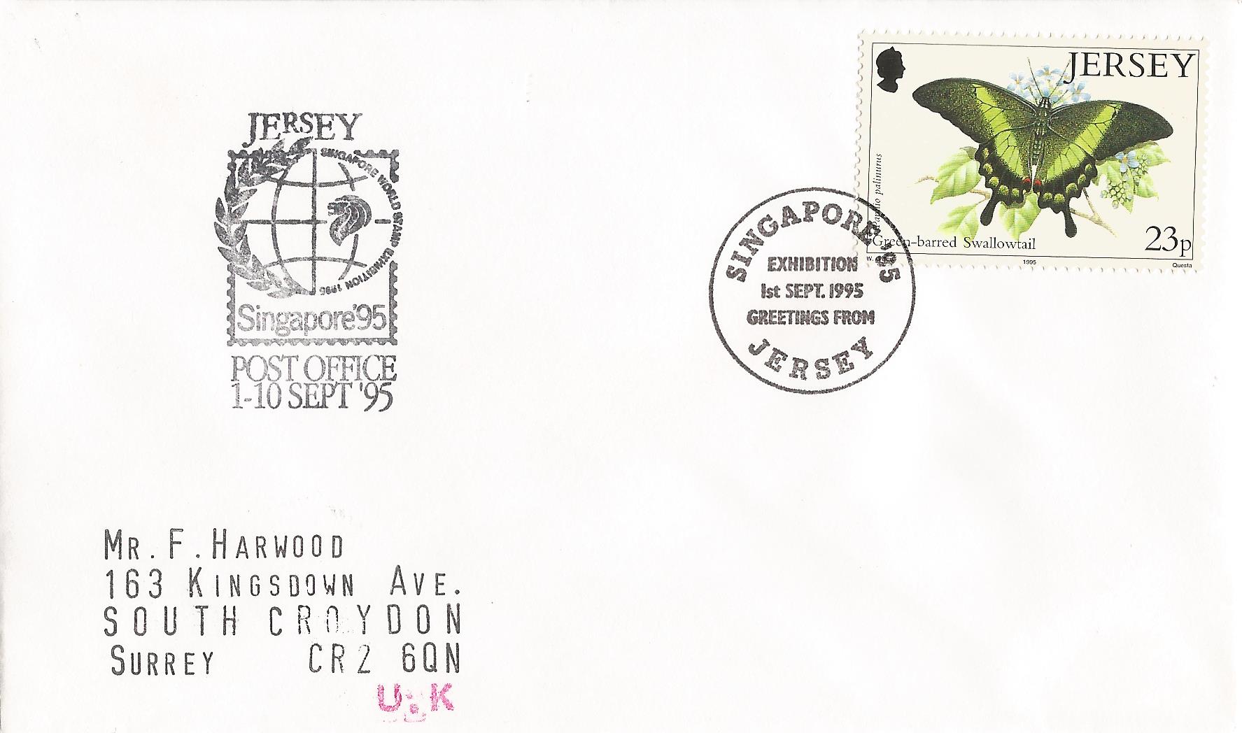 Singapore '95 Exhibition Greetings From Jersey_J228