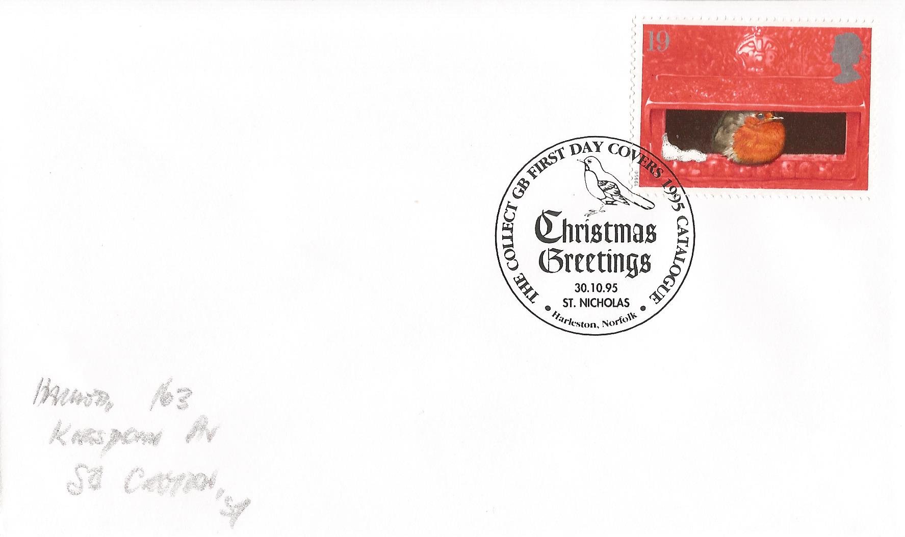 The Collect GB First Day Covers 1995 Catalogue 23rd Edition Christmas Greetings St Nicholas Harleston Norfolk_9828