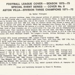 Aston Villa 1972 Division 3 Champions & Record 7 Times Winners of The F A Cup Birmingham_2125 - Image 2