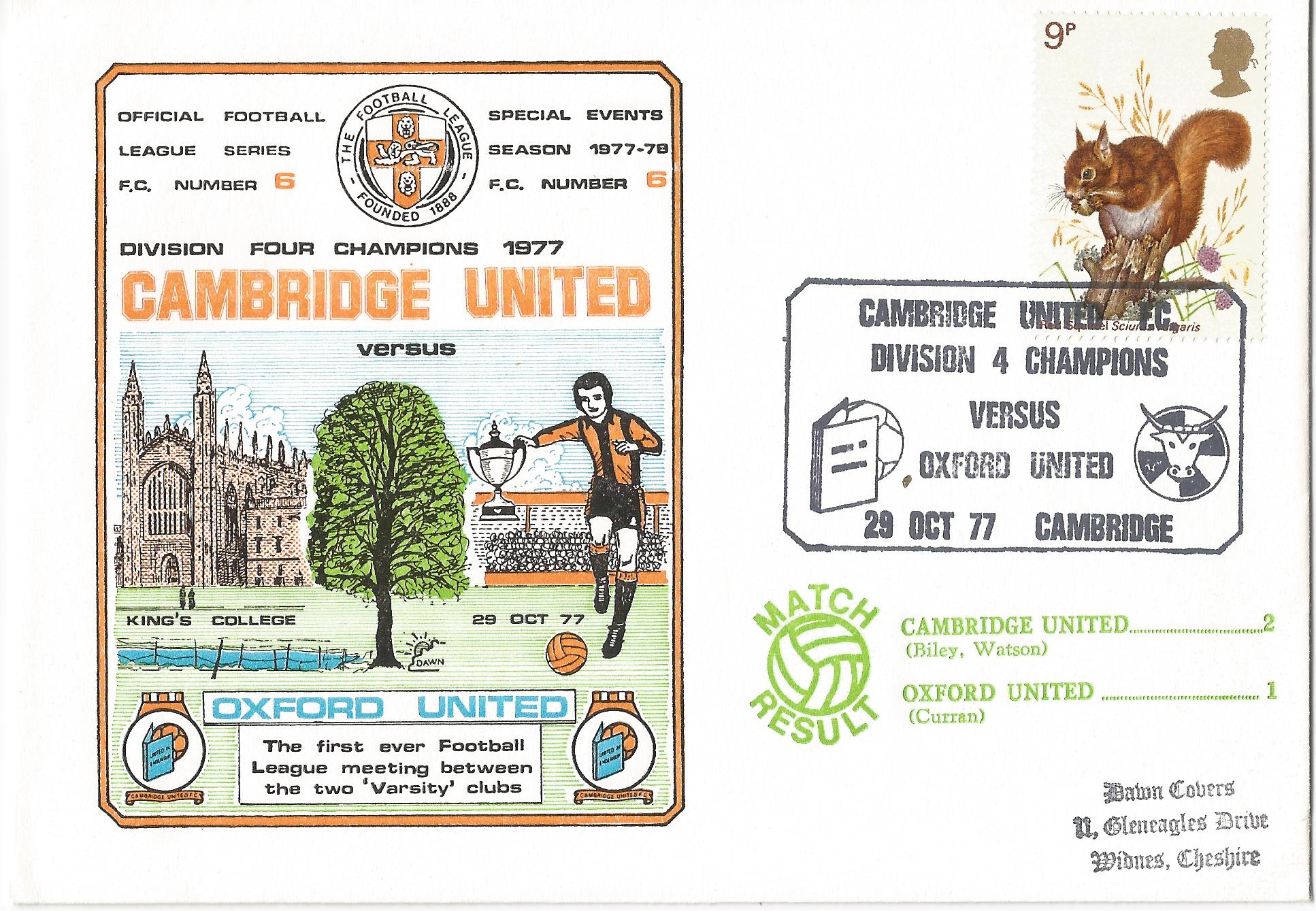 Cambridge United FC Division 4 Champions Versus Oxford United Cambridge_3422