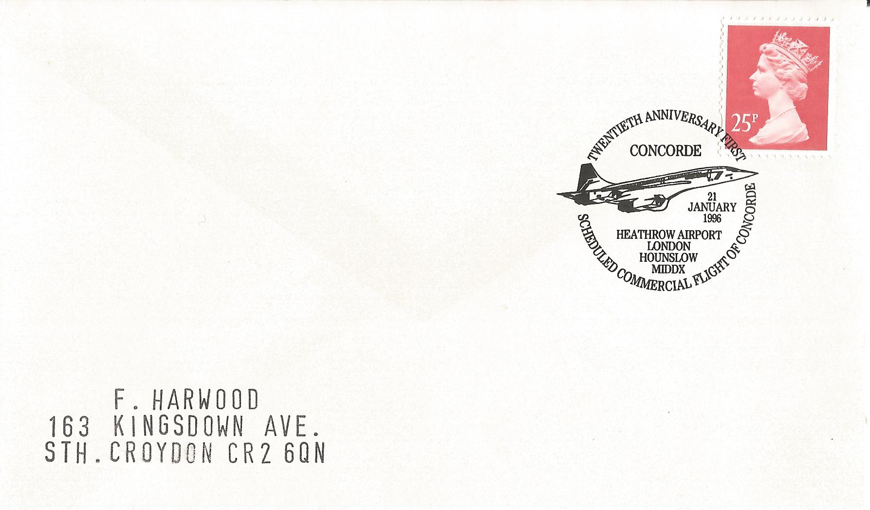 Twentieth Anniversary First Concorde Scheduled Commercial Flight of Concorde Heathrow Airport London Hounslow Middx_9872
