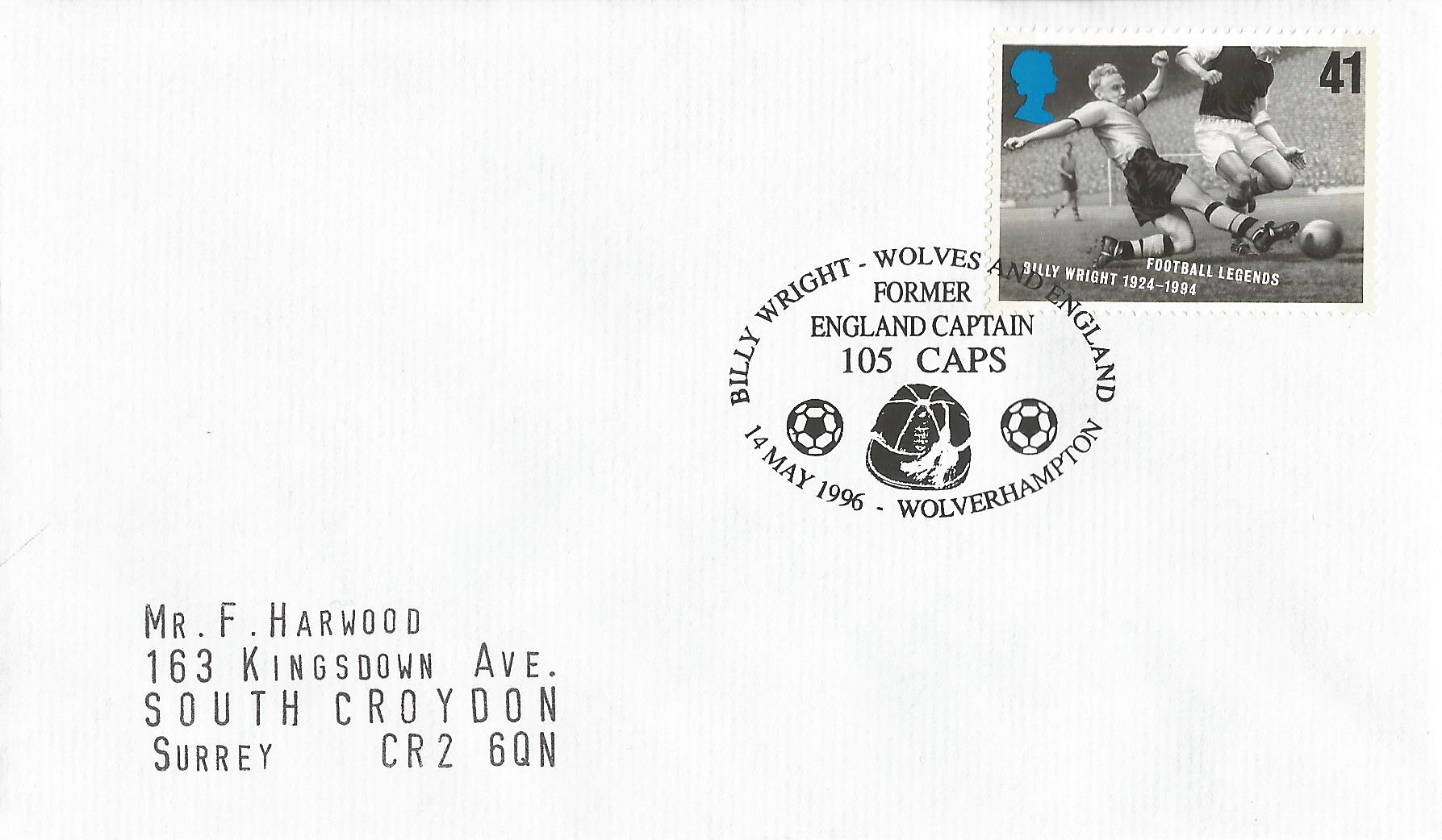 Billy Wright Wolves and England Former England Captain 105 Caps Wolverhampton_10060