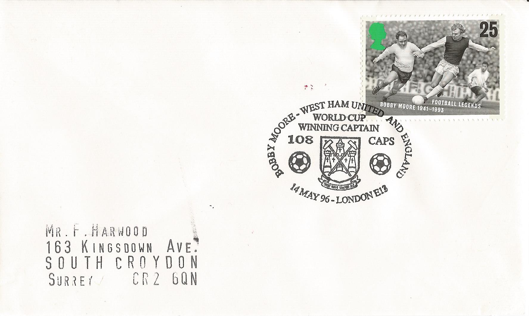 Bobby Moore West Ham United and England World Cup Winning Captain 108 Caps London E18_10029