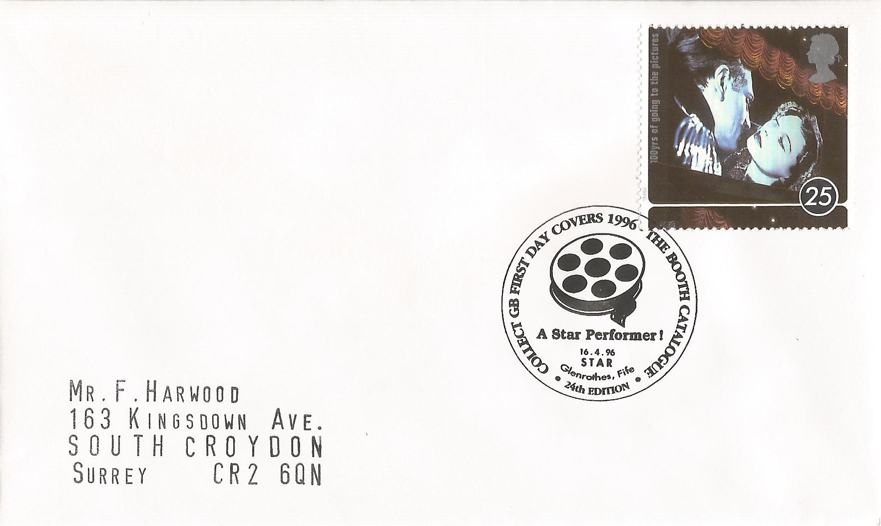 Collect GB First Day Covers 1996 The Booth Catalogue 24th Edition A Star Performer Star Glenrothes Fife_9982