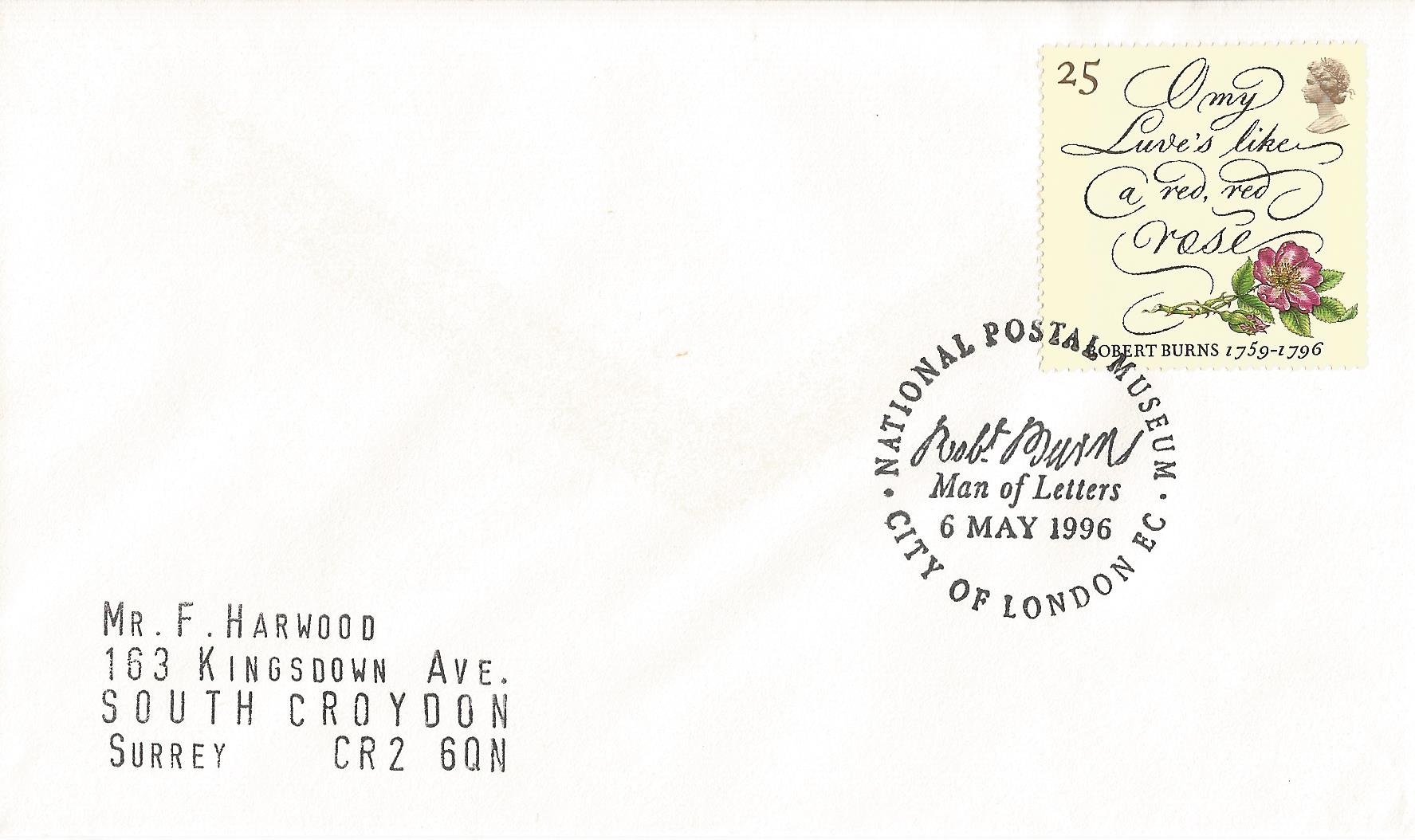 National Postal Museum Robert Burns Man of Letters City of London EC_10020