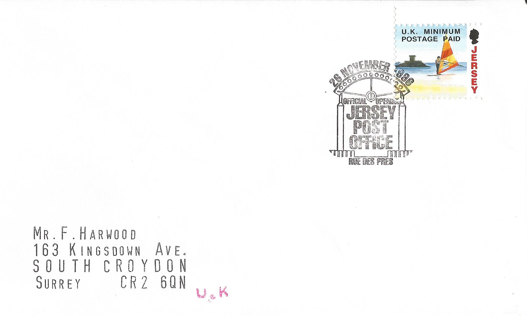 Official Opening Jersey Post Office Rue Des Pres_J249