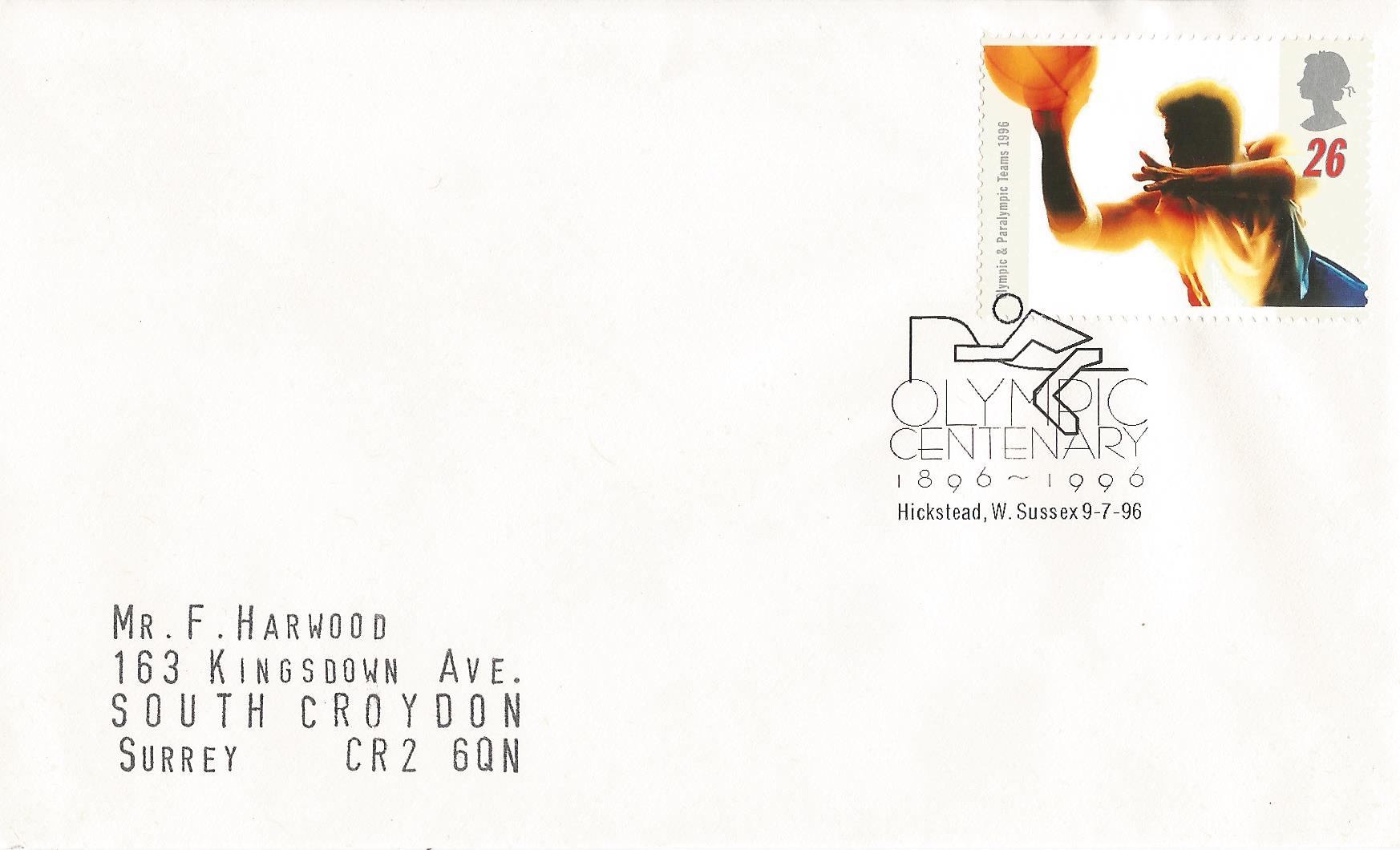 Olympic Centenary 1896 - 1996 Hickstead W Sussex_10171