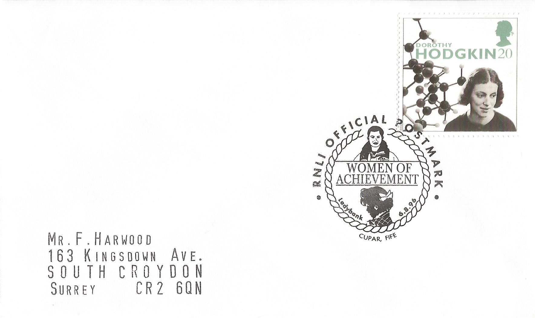 RNLI Official Postmark Women of Achievement Ladybank Cupar Fife_10238