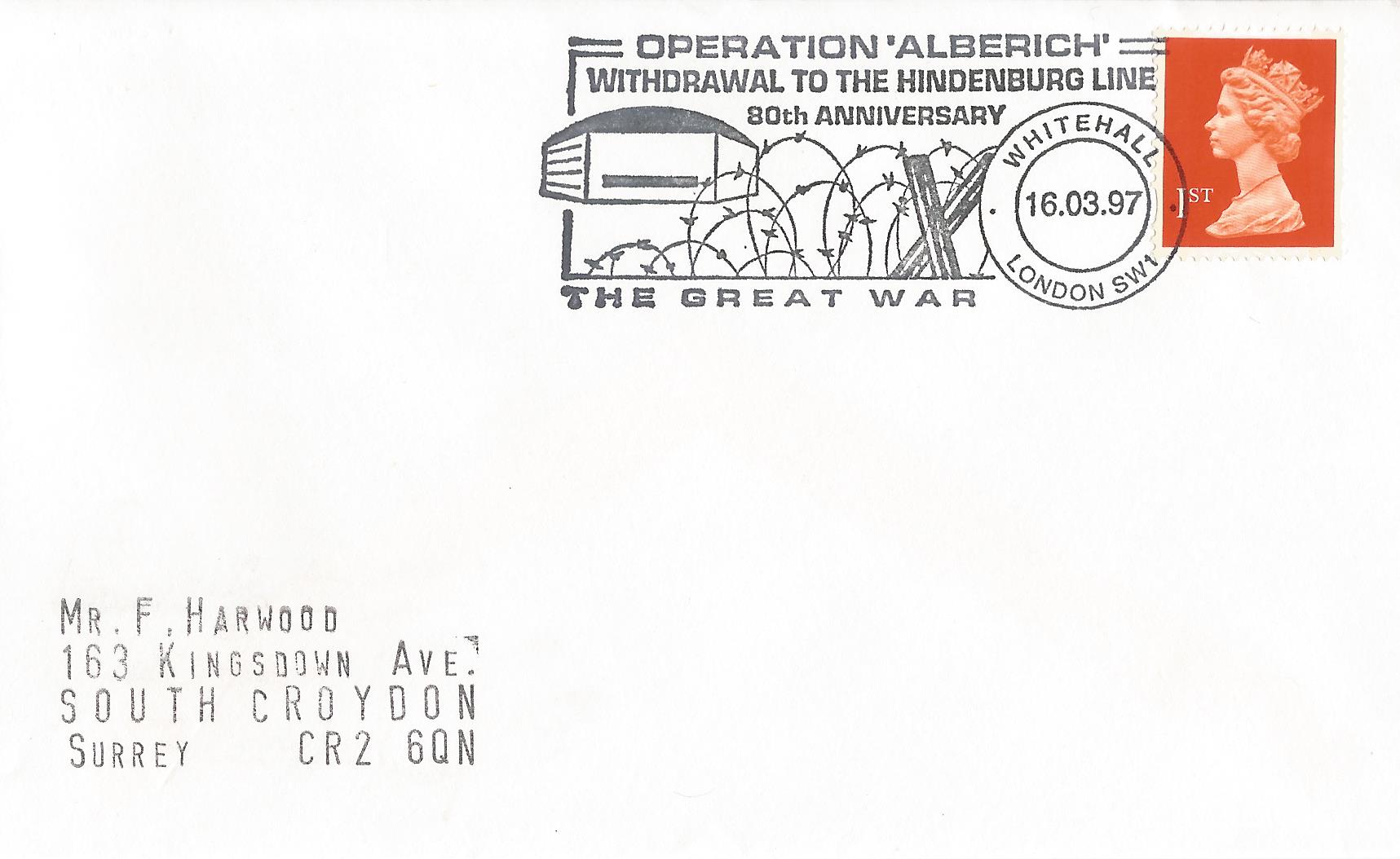 Operation Alberich Withdrawal to the Hindenburg Line 80th Anniversary The Great War Whitehall London SW1_10479