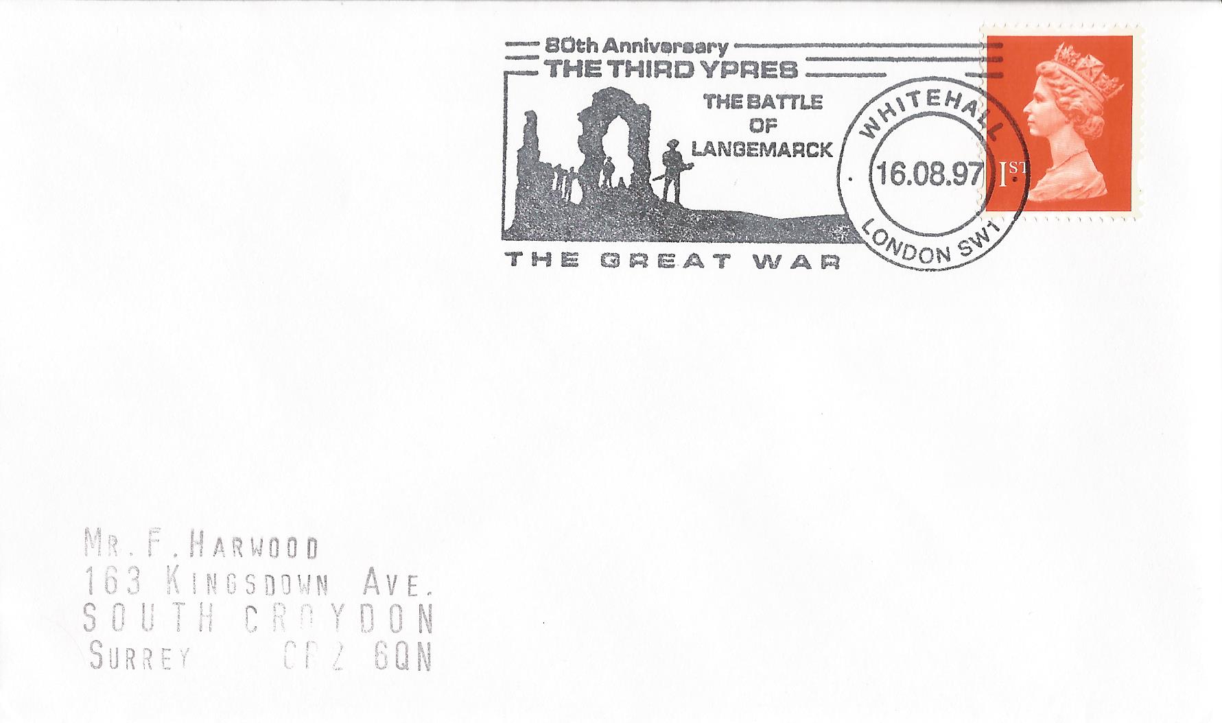 80th Anniversary The Third Ypres The Battle of Langemarck The Great War Whitehall London SW1_10717