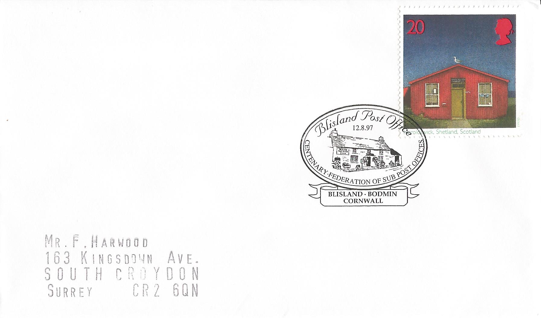 Blisland Post Office Centenary Federation of Sub Post Offices Blisland Bodmin Cornwall_10700