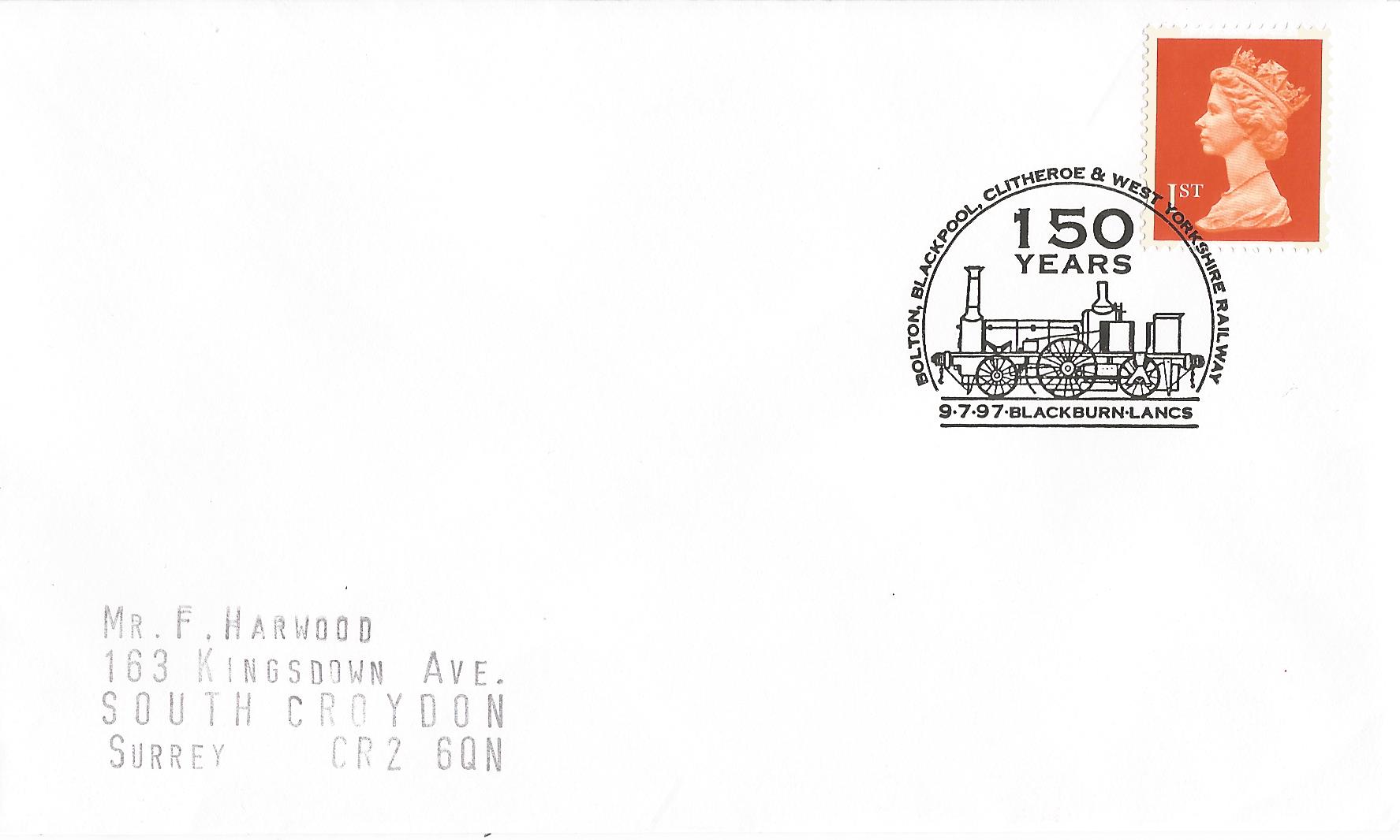Bolton, Blackpool Clitheroe & WestYorkshire Railway 150 Years Blackburn Lancs_10659