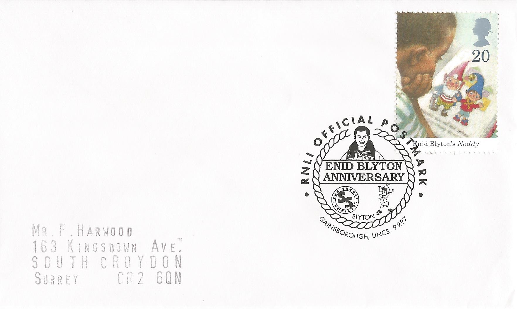 RNLI Official Postmark Enid Blyton Anniversary Blyton Gainsborough Lincs_10747
