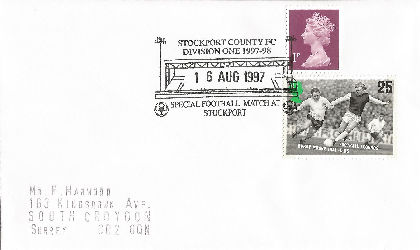 Stockport County FC Division One 1997-98 Special Football Match at Stockport_10719