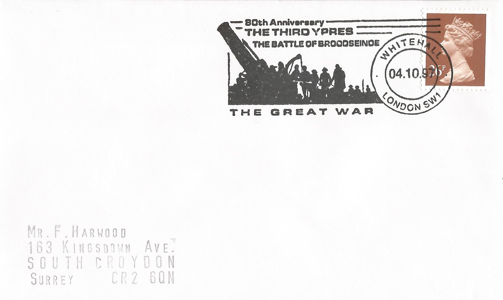 80th Anniversary The Great War The Third Ypres The Battle of Broodseinde Whitehall London SW1_10780