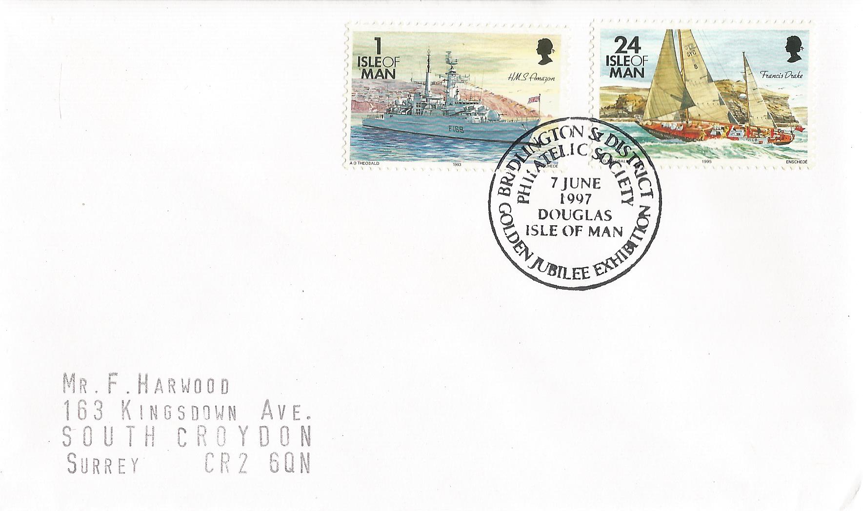 Bridlington & District Philatelic Society Golden Jubilee Exhibition Douglas Isle of Man_M347