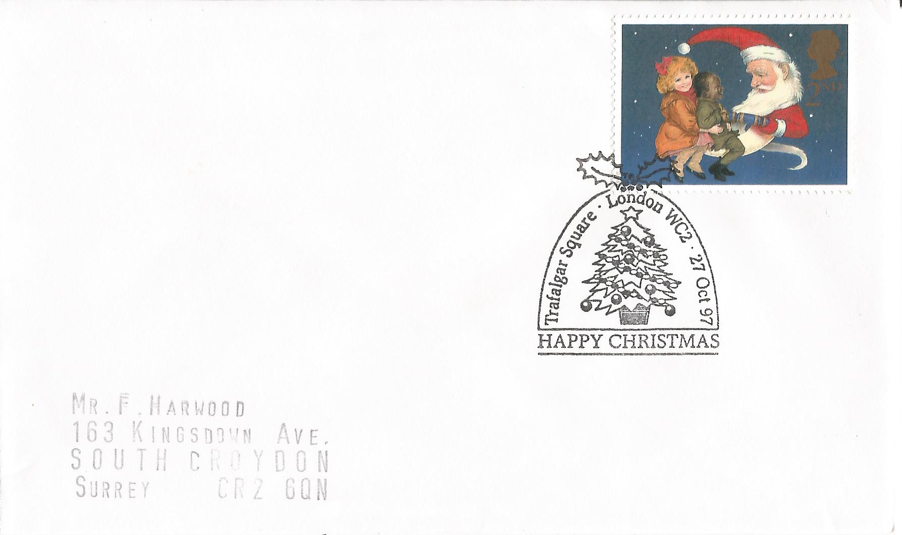 Happy Christmas Trafalgar Square London WC2_10807