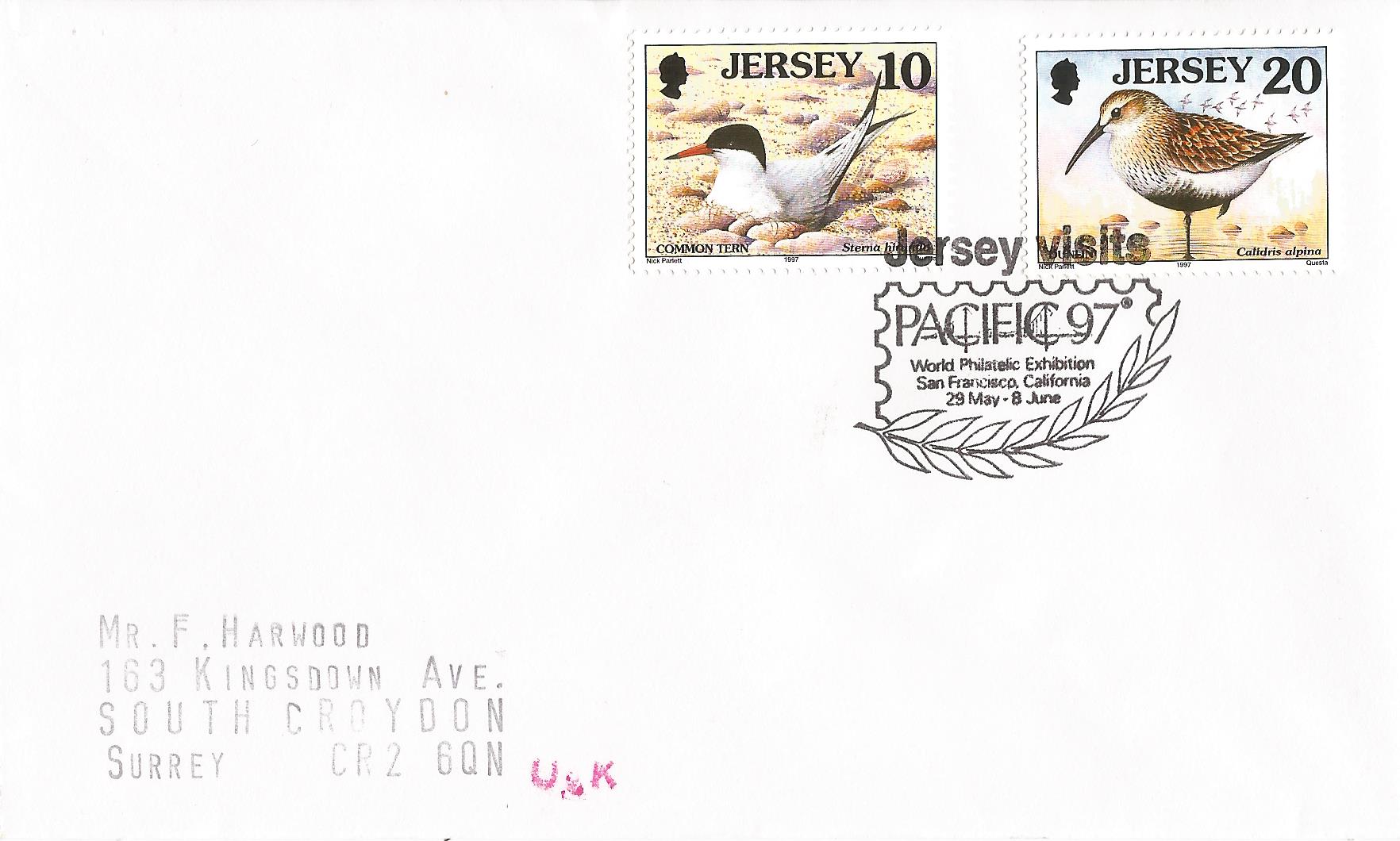 Jersey visits Pacific 97 World Philatelic Exhibition San Francisco California 29 May-8 June_J253