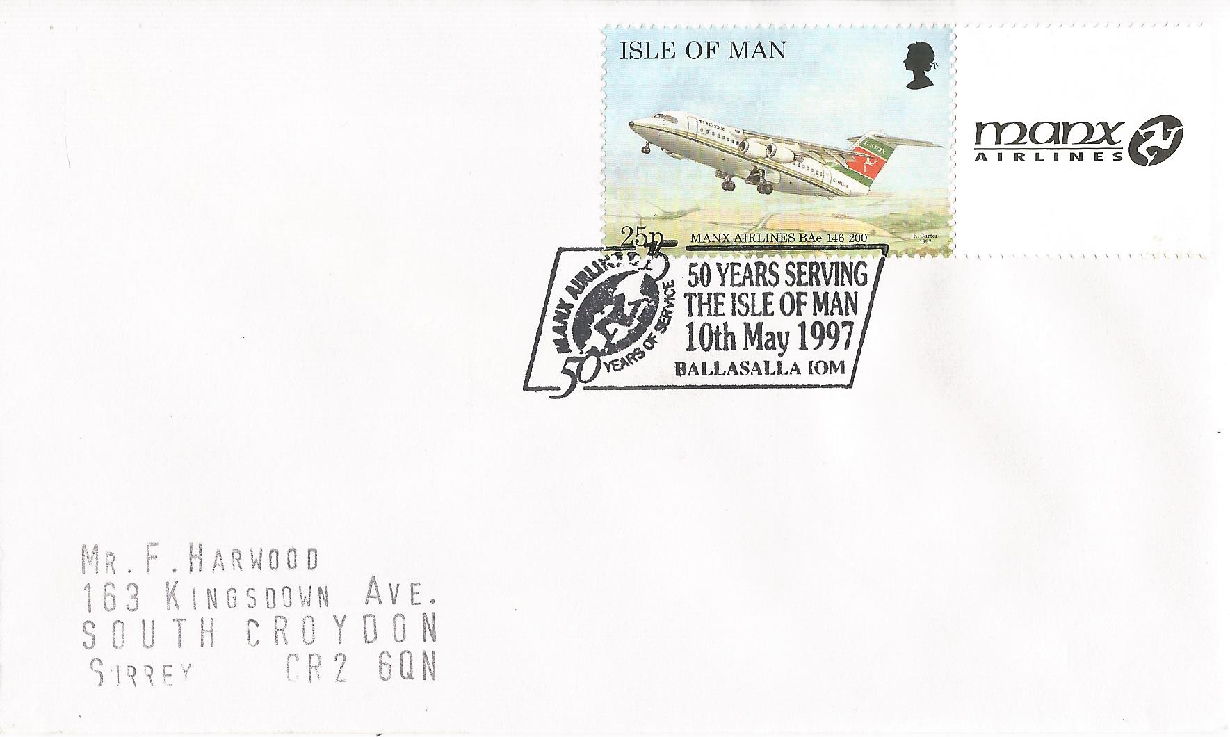 Manx Airlines 50 Years of Service 50 Years Serving The Isle of Man Ballasalla IOM_M342