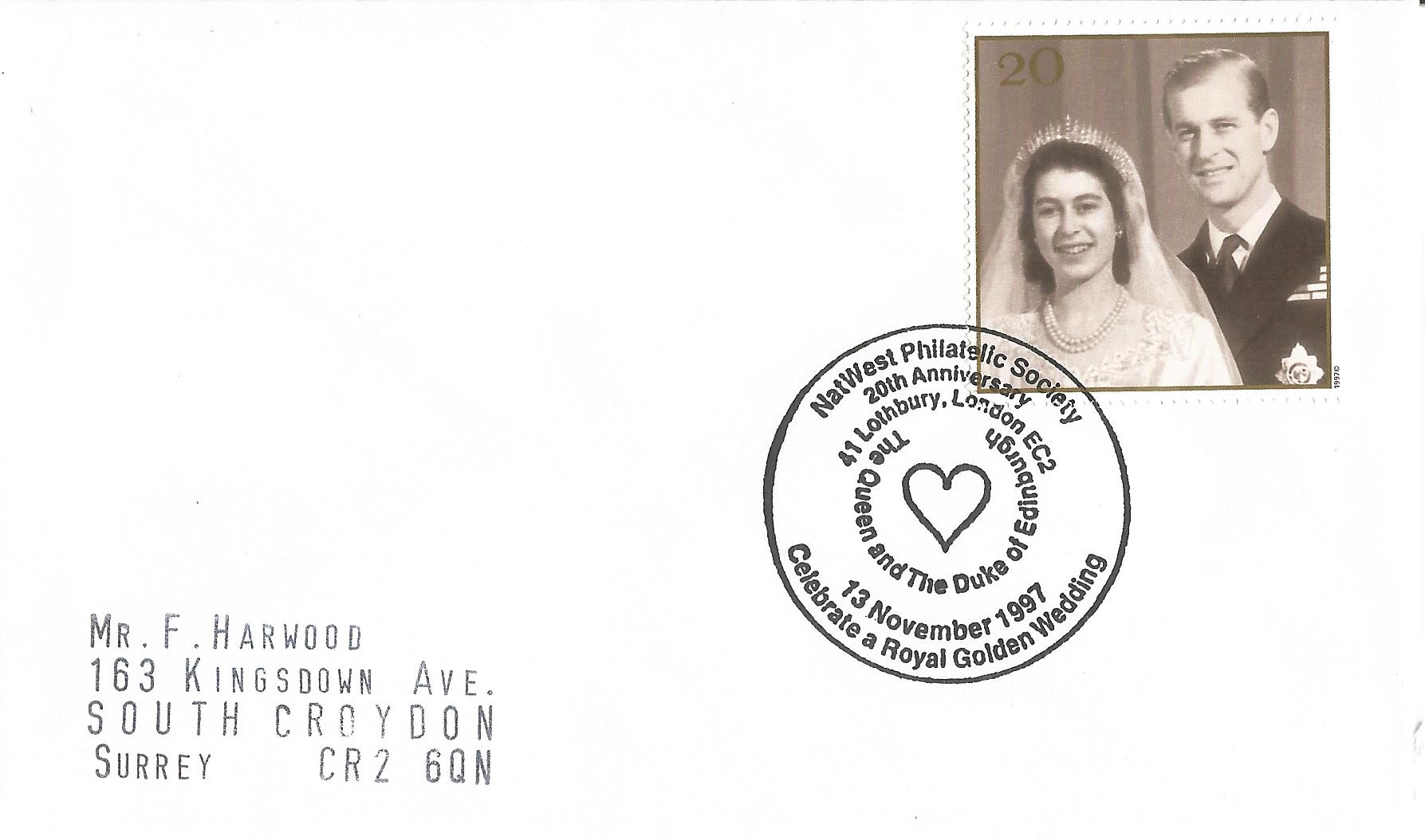 NatWest Philatelic Society Celebrate a Royal Golden Wedding The Queen and the Duke of Edinburgh 20th Anniversary 41 Lothbury London EC2_10839