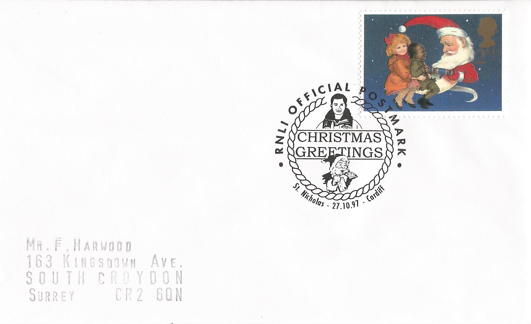 RNLI Official Postmark Christmas Greetings St Nicholas Cardiff_10821