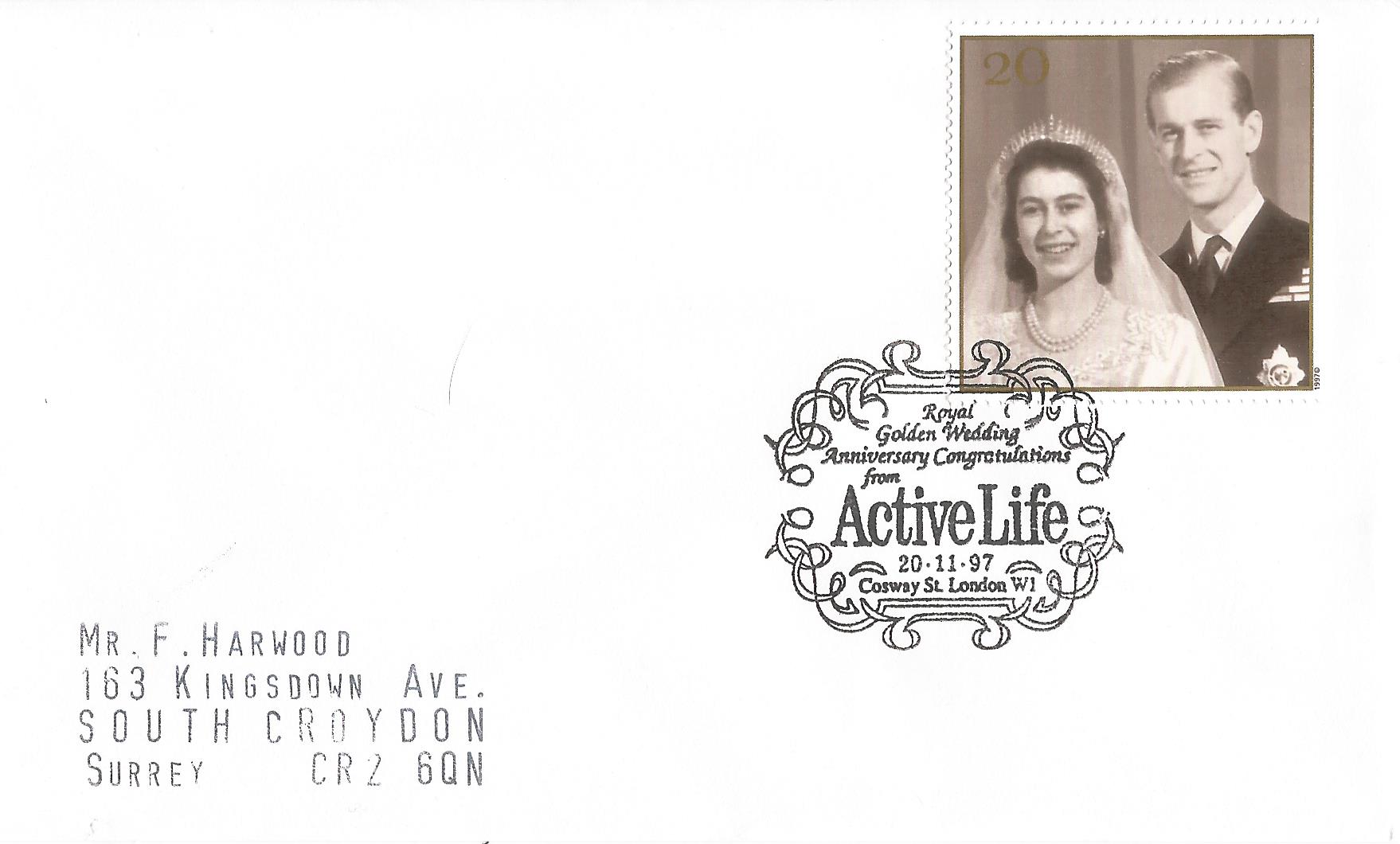 Royal Golden Wedding Anniversary Congratulations from Active Life Cosway St. London W1_10882