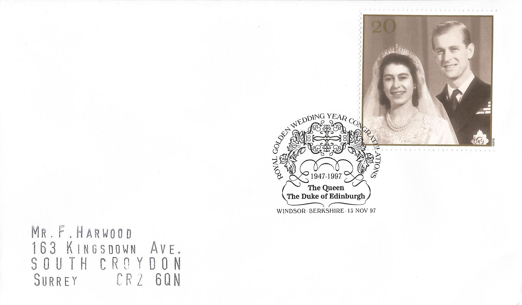 Royal Golden Wedding Year Congratulations 1947-1997 The Queen The Duke of Edinburgh Windsor Berkshire_10872
