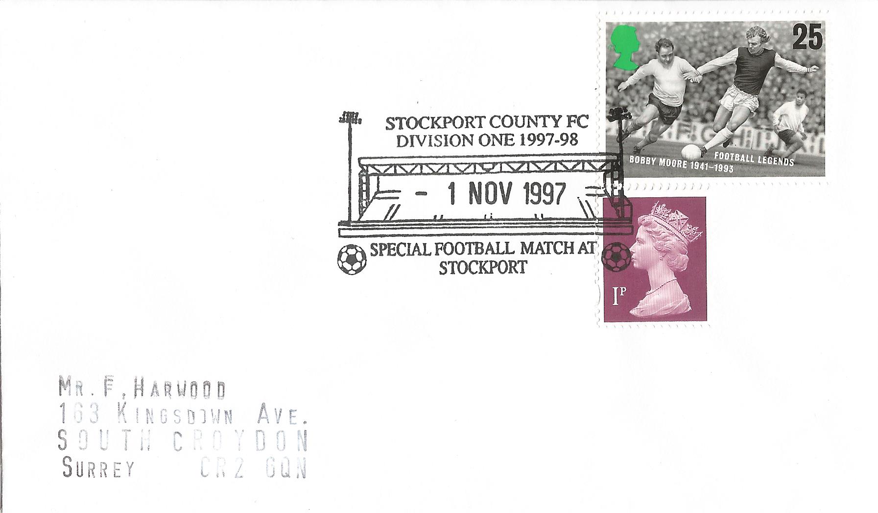 Stockport County FC Division One 1997-98 Special Football Match at Stockport_10830
