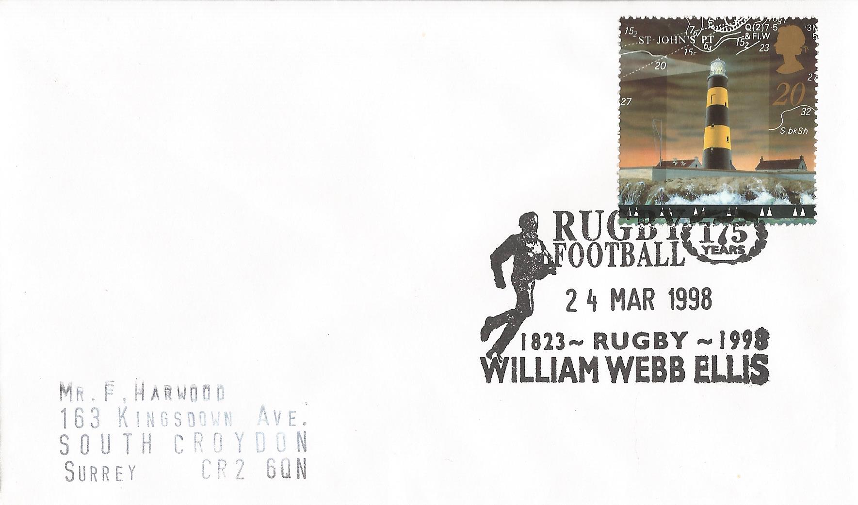 Rugby Football 175 years 1823 1998 William Webb Ellis Rugby_11087