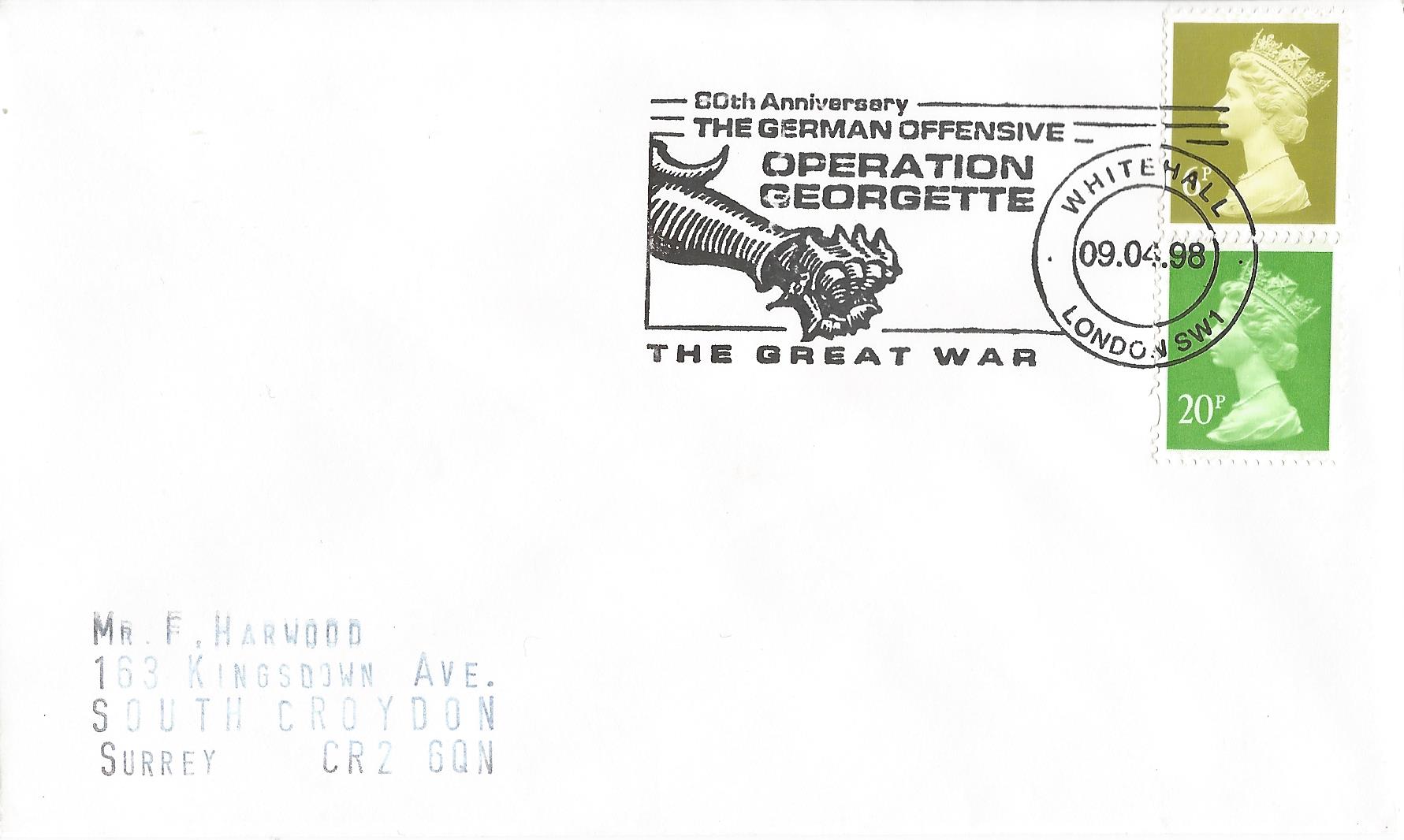 80th Anniversary the Great War The German Offensive Operation Georgette Whitehall London SW1_11105