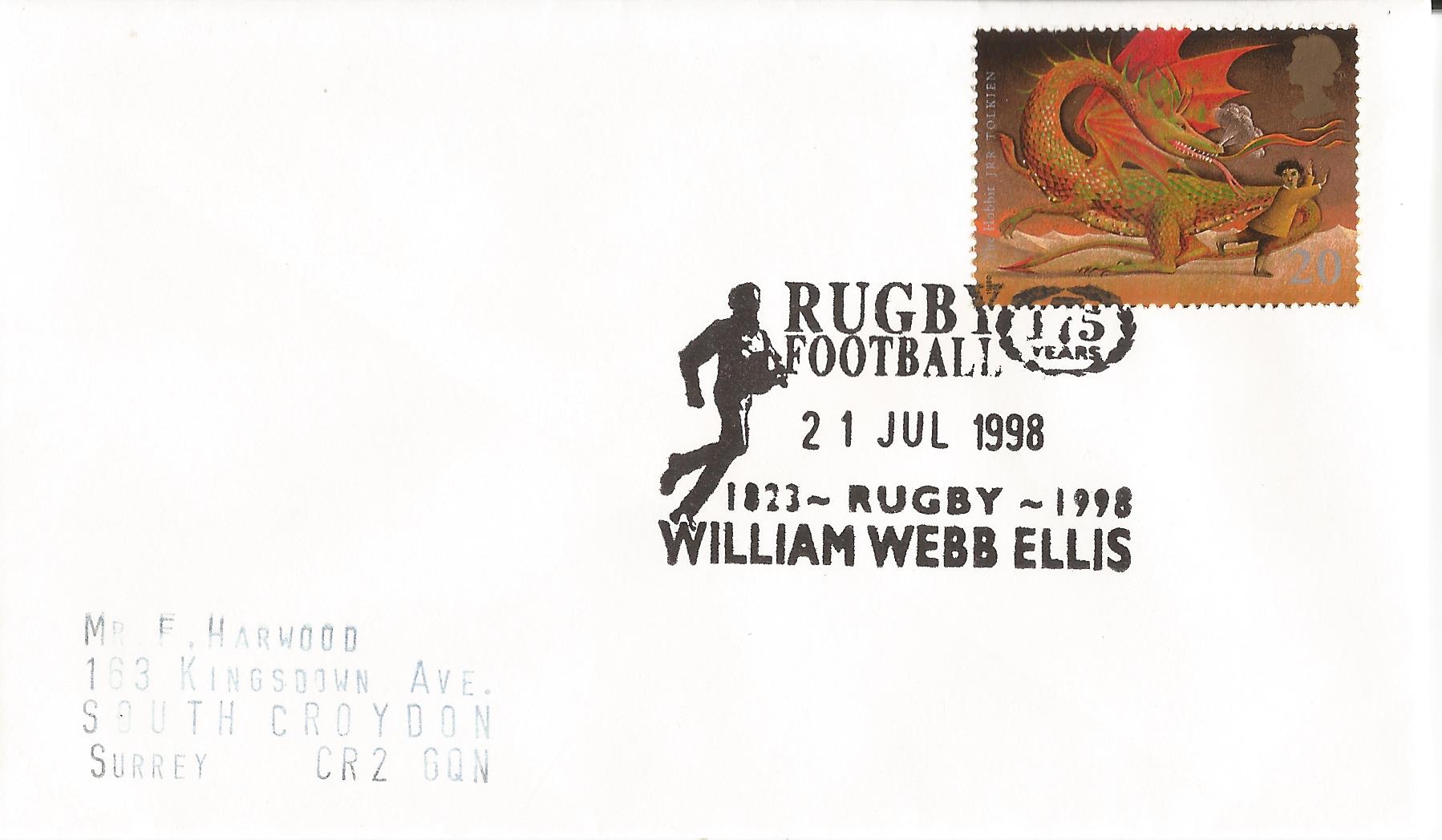 Rugby Football 175 years 1823 1998 William Webb Ellis Rugby_11305