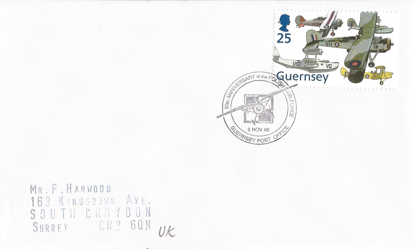 80th Anniversary of the Polish Air Force Guernsey Post Office_G149