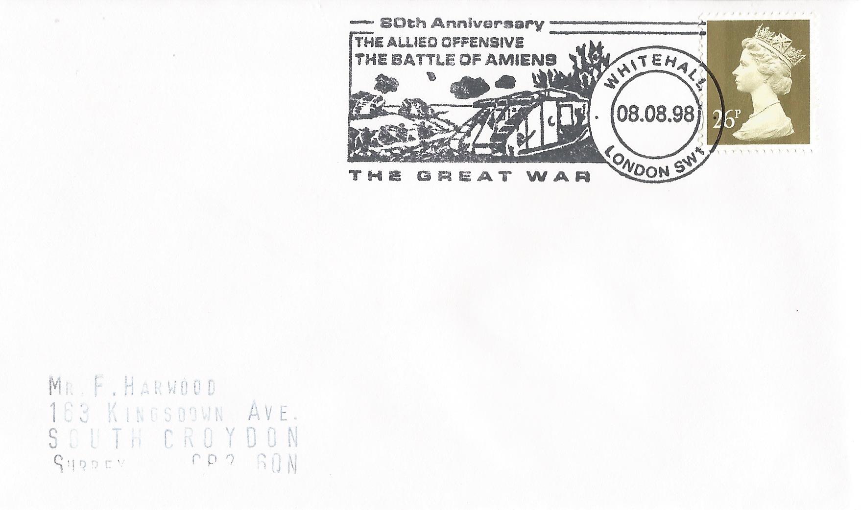 80th Anniversary the Great War The Allied Offensive The Battle of Amiens Whitehall London SW1_11324
