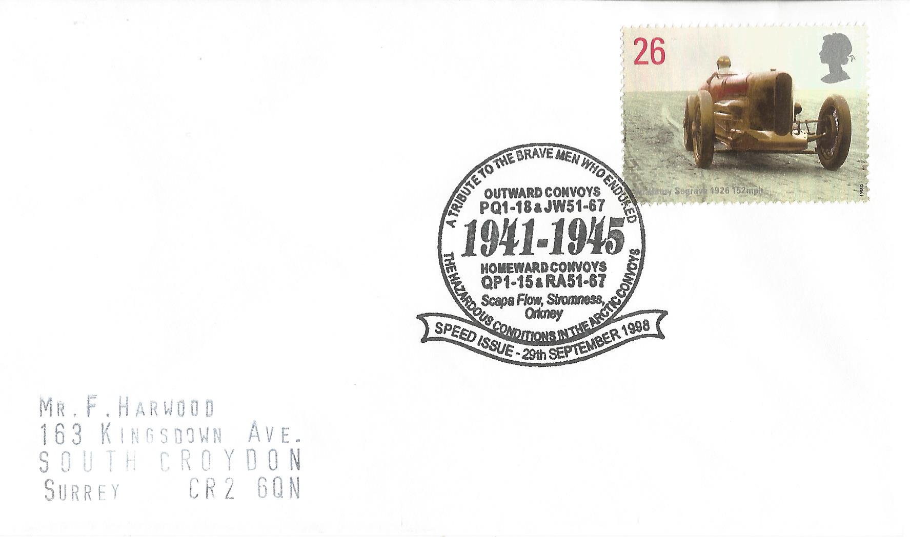 A Tribute to the Brave men who Endured The Hazardous Conditions in the Artic Convoys Outward Convoys PQ1-18 & JW51-67 1941-1945 Homeward Convoys QP1-15 & RA51-67 Scapa Flow Stromness Orkney Speed Issue_11427