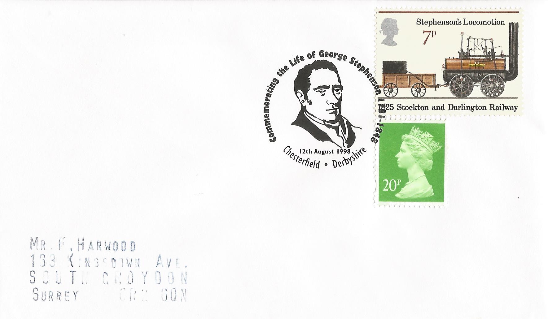 Commemorating the Life of George Stephenson 1781 - 1848 Chesterfield Derbyshire_11327