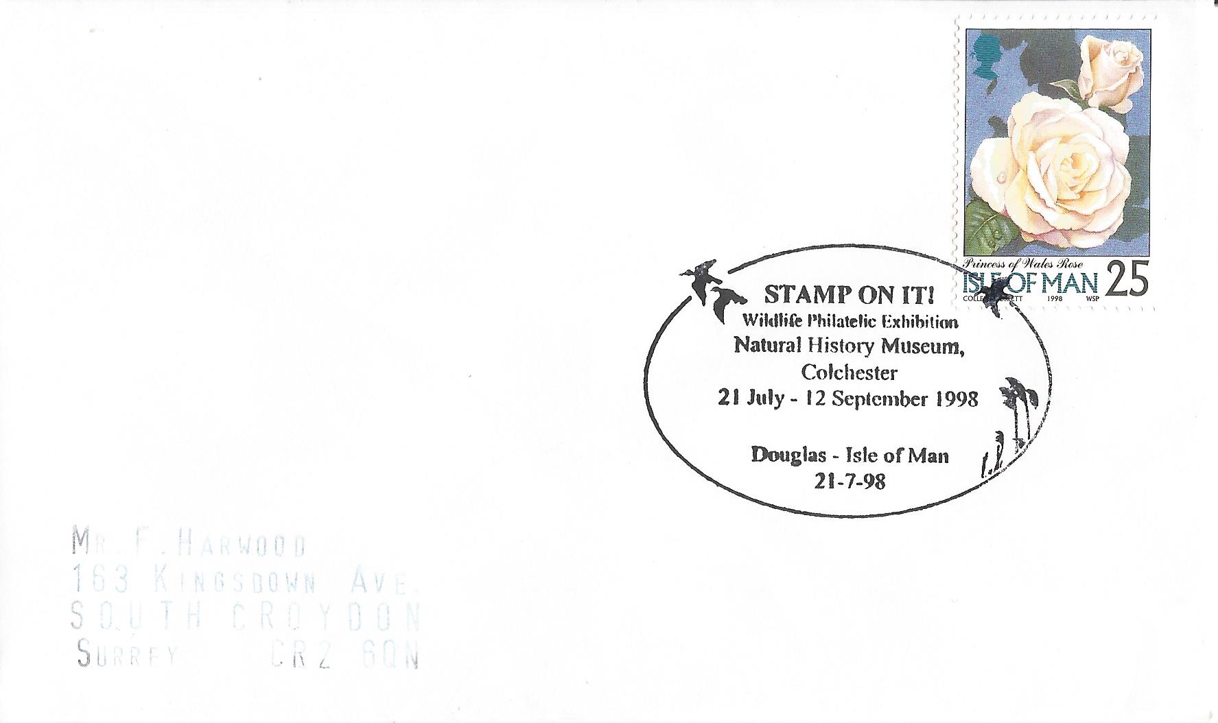 Stamp On It Wildlife Philatelic Exhibition Natural History Museum Colchester 21 July - 12 September 1998 Douglas Isle of Man_M378
