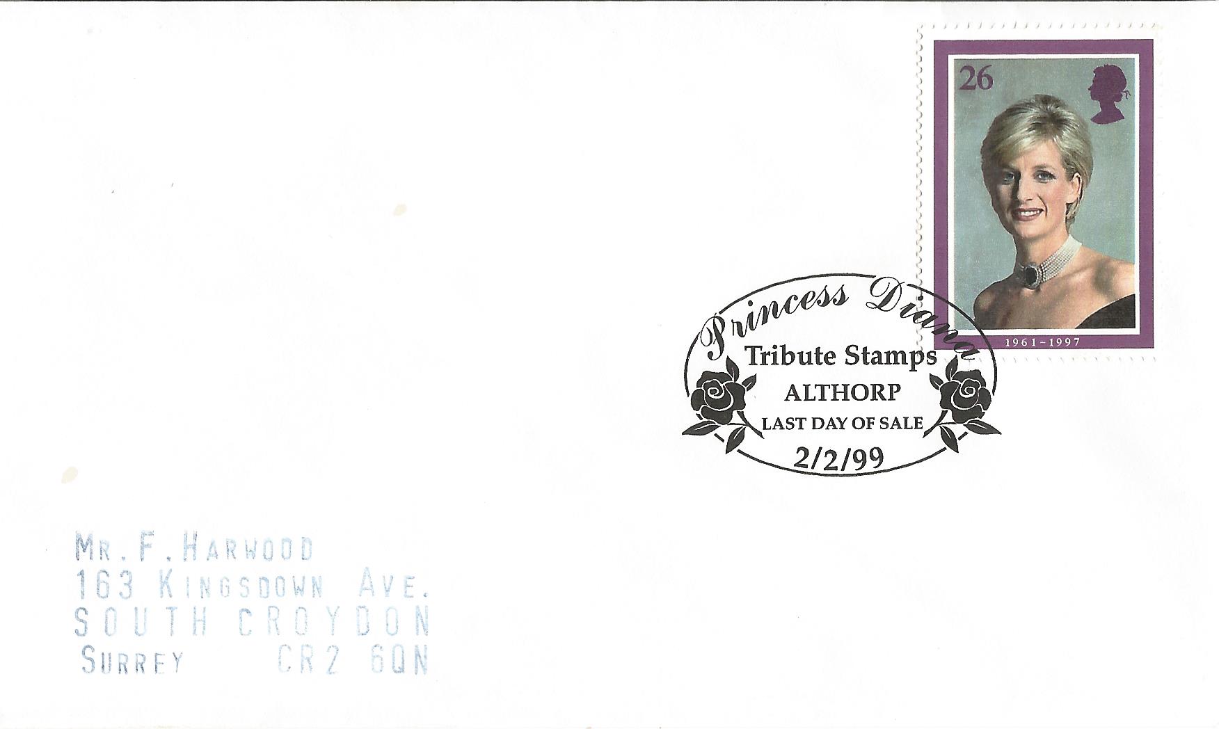 Princess Diana Tribute Stamps Althorp Last Day of Sale_11585