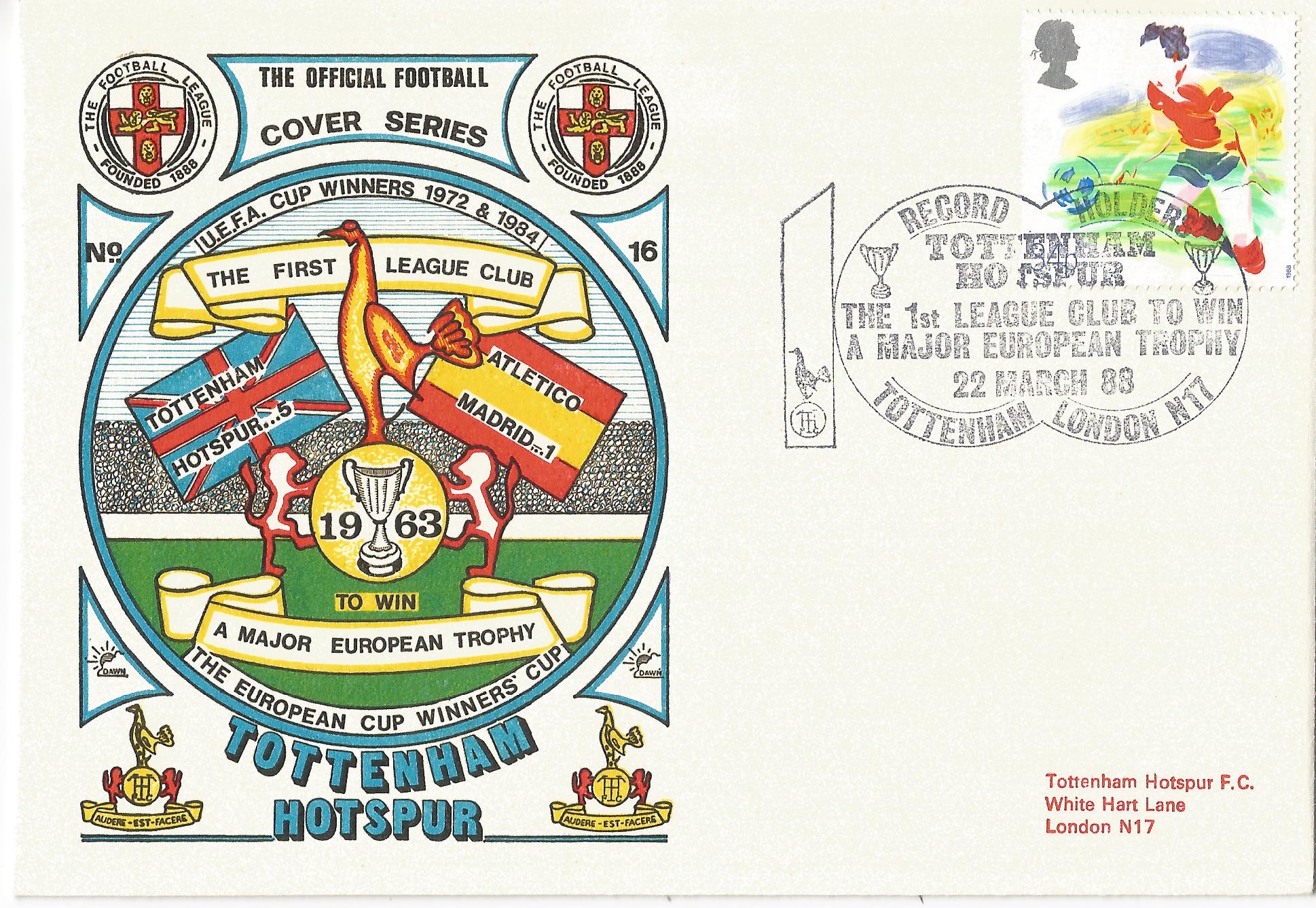 Record Holders Tottenham Hotspur The 1st League Club to win a Major European Trophy Tottenham London N17_7140