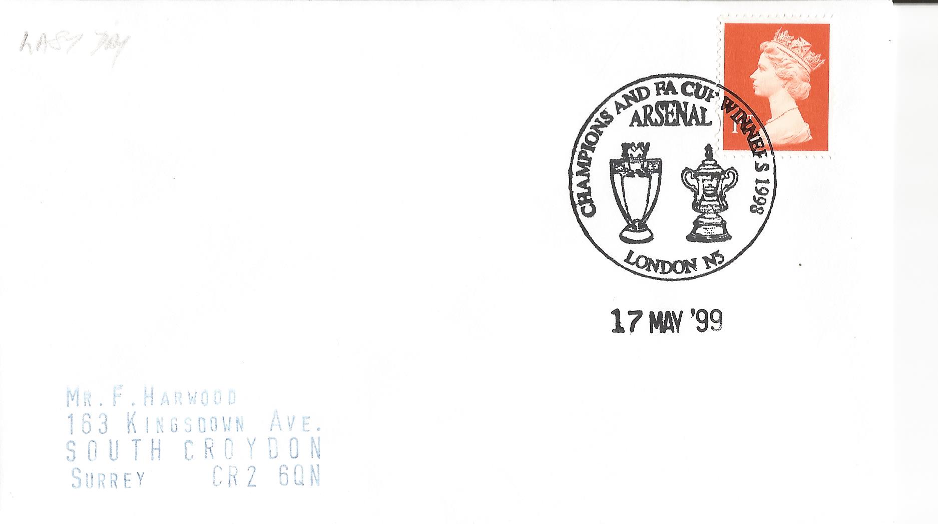 Champions and FA Cup Winners 1998 Arsenal London N5_11335