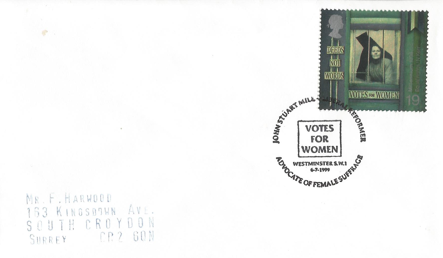John Stuart Mill Liberal Reformer Advocate of Female Suffrage Votes for Women Westminster SW1_11945