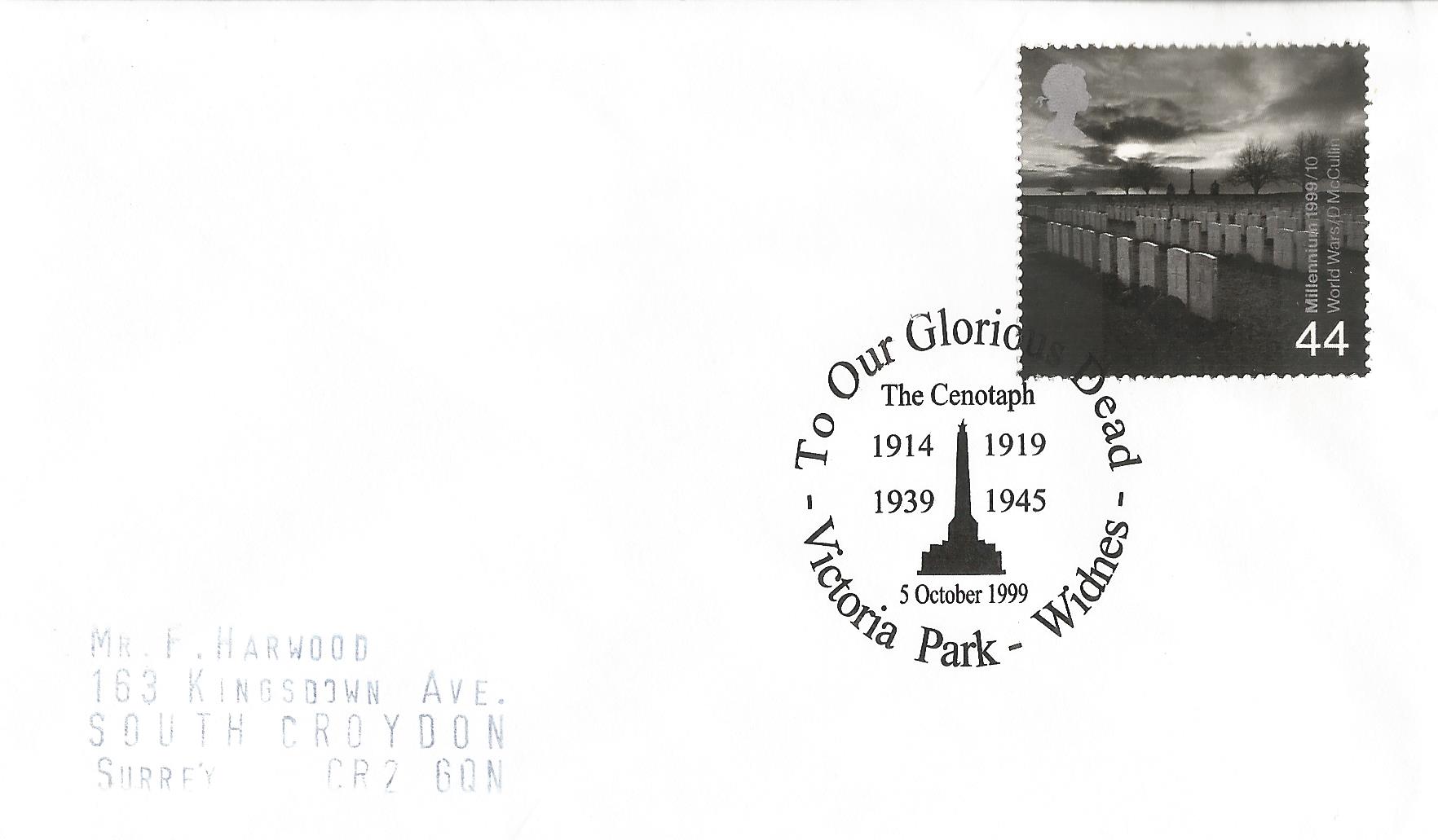 To Our Glorious Dead The Cenotaph 1914 1919 1939 1945 Victoria Park Widnes_12161